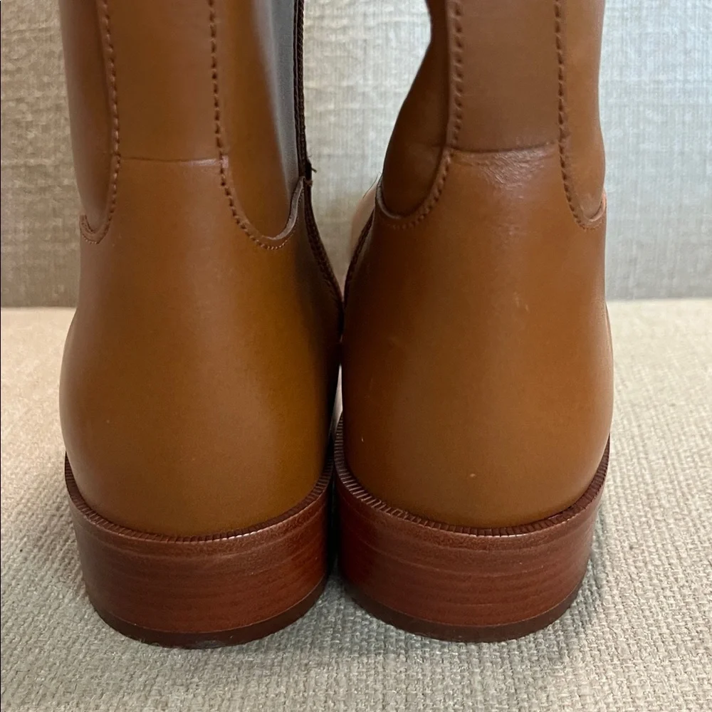 NEW Tory Burch Everly Strap Leather Riding Boots Size 5.5